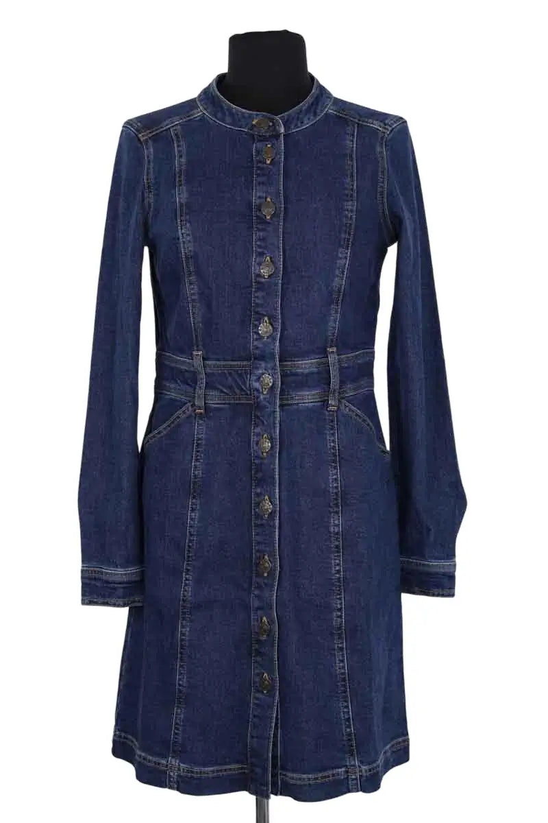 Robe Boden Bleu en Coton, taille S - Seconde Main