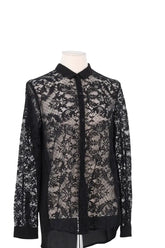 Chemise The Kooples Noir en Coton, taille M - Seconde Main