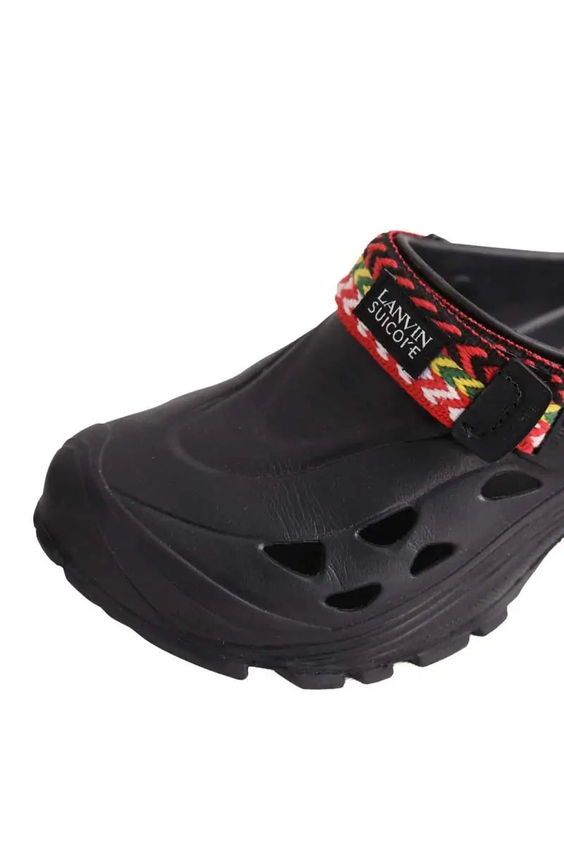 Mules Lanvin Noir en Tissu