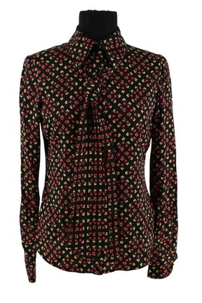 Chemise Diane Von Furstenberg Noir en Soie, taille XS - Seconde Main