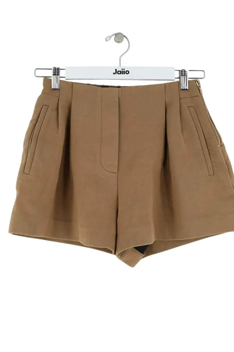 Mini short Maje Camel en Coton, taille S - Seconde Main