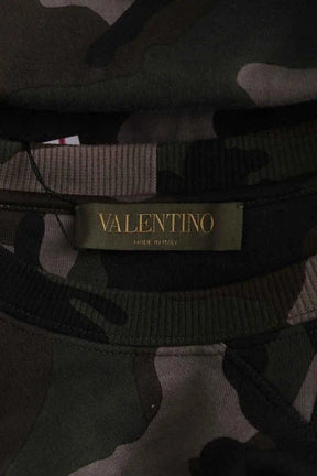 Sweatshirt Valentino Kaki en Coton