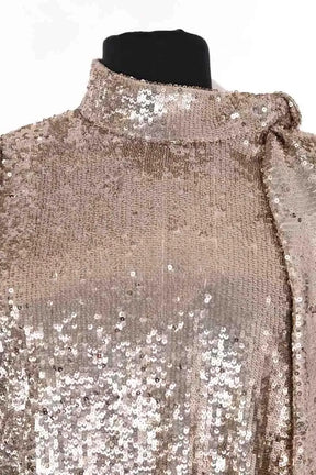 Blouse Sézane Doré en Paillettes