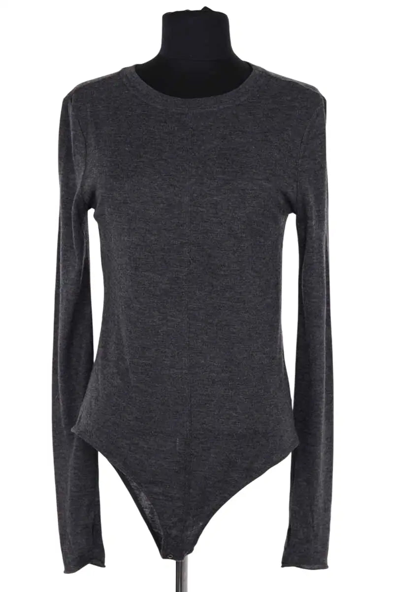 Body Zadig & Voltaire Anthracite en Laine, taille M - Seconde Main