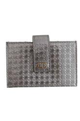 Porte-carte Dior Argent en Cuir - Seconde Main