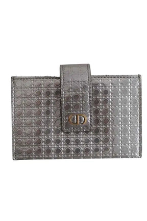 Porte-carte Dior Argent en Cuir - Seconde Main