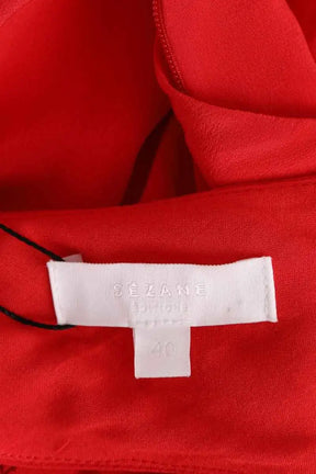 Robe Sézane Rouge en Soie