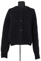 Cardigan Loulou Studio Noir en Cachemire, taille S - Seconde Main