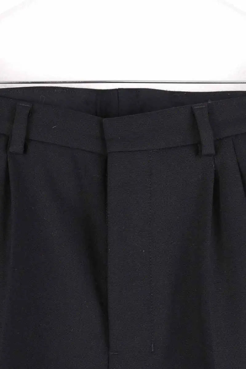 Pantalon droit Ami Noir en Synthétique