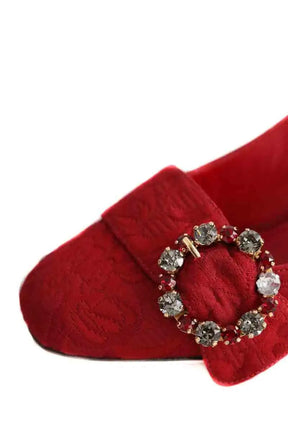 Talons Dolce & Gabbana Rouge en Tissu