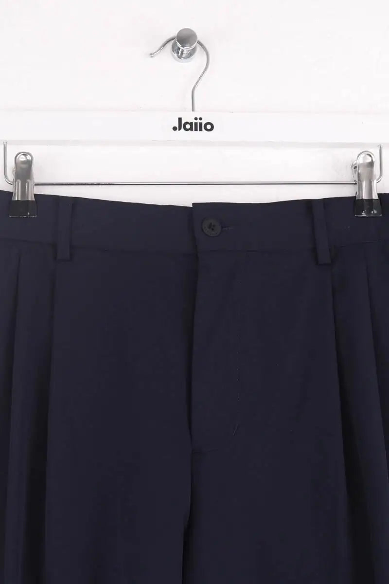 Pantalon large Tommy Hilfiger Marine en Synthétique