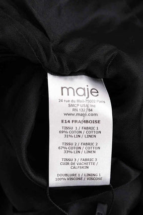 Veste Maje Noir en Coton