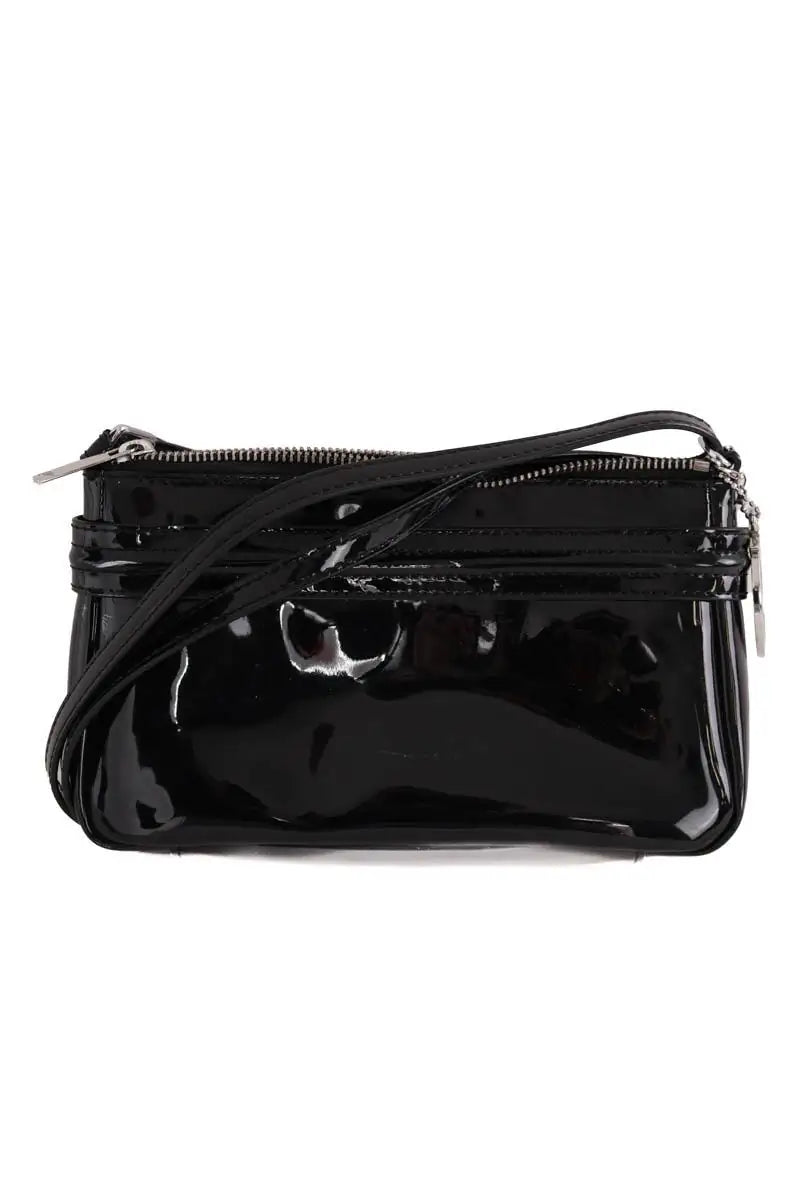 Mini sac Armani Jeans Noir en Cuir verni