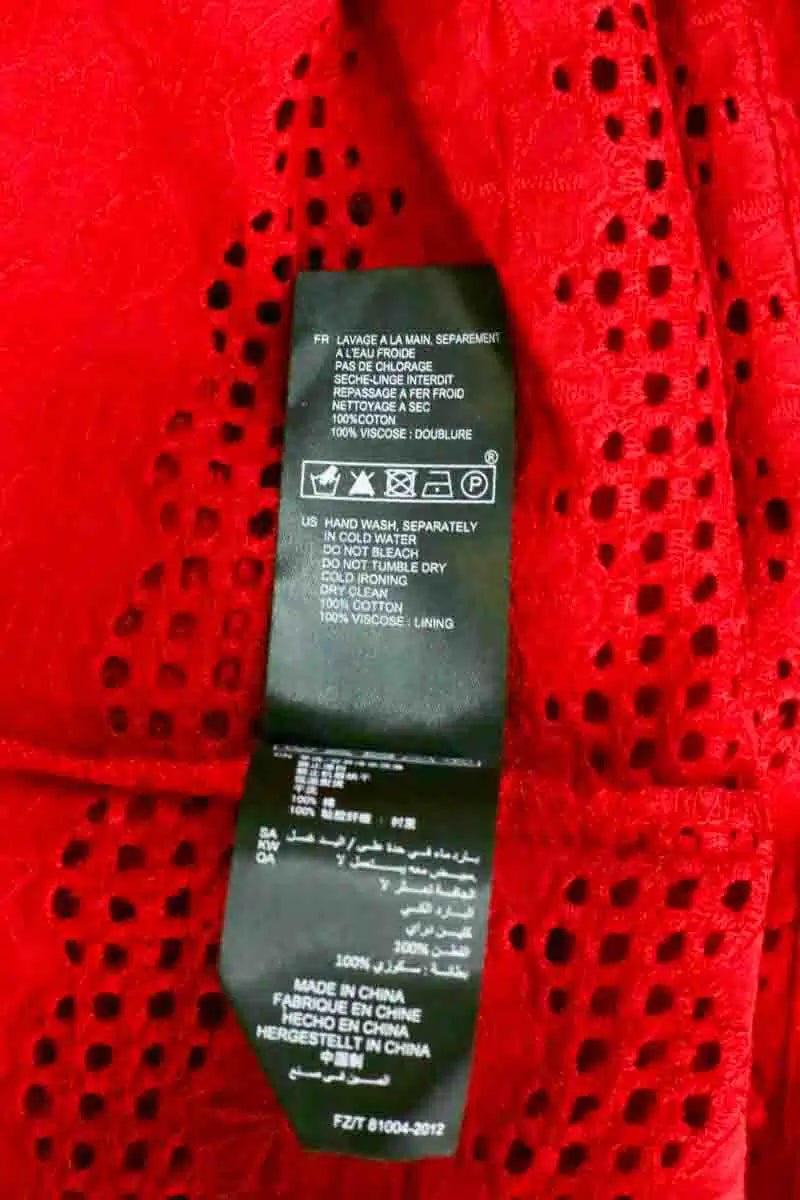 Blouse Ba&Sh Rouge en Coton