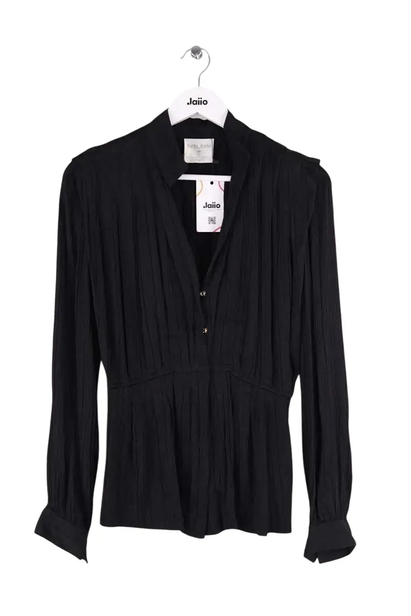 Blouse Forte_Forte Noir en Viscose, taille XS - Seconde Main
