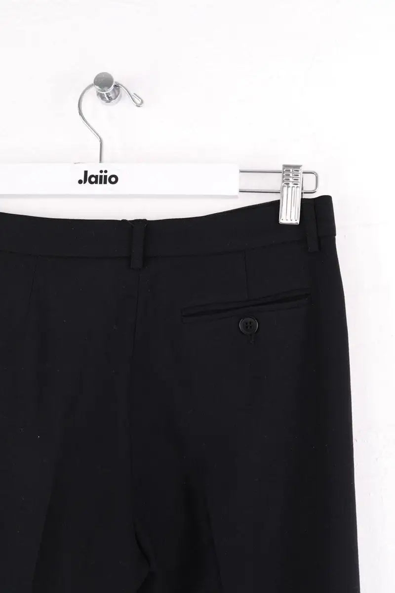 Pantalon droit Emporio Armani Noir en Laine