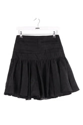 Jupe Sandro Noir en Lin, taille S - Seconde Main