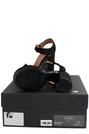 Talons Laurence Dacade Rosange Noir en Daim