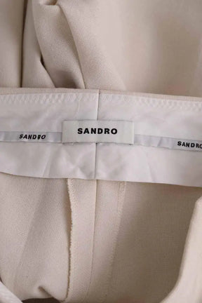 Pantalon Sandro Beige en Laine