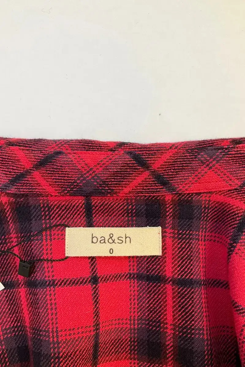 Chemise Ba&Sh Rouge en Coton