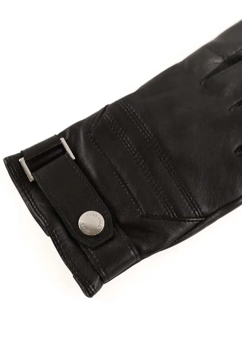 Gants Boss Noir en Cuir