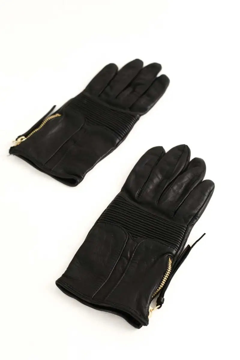 Gants The Kooples Noir en Cuir