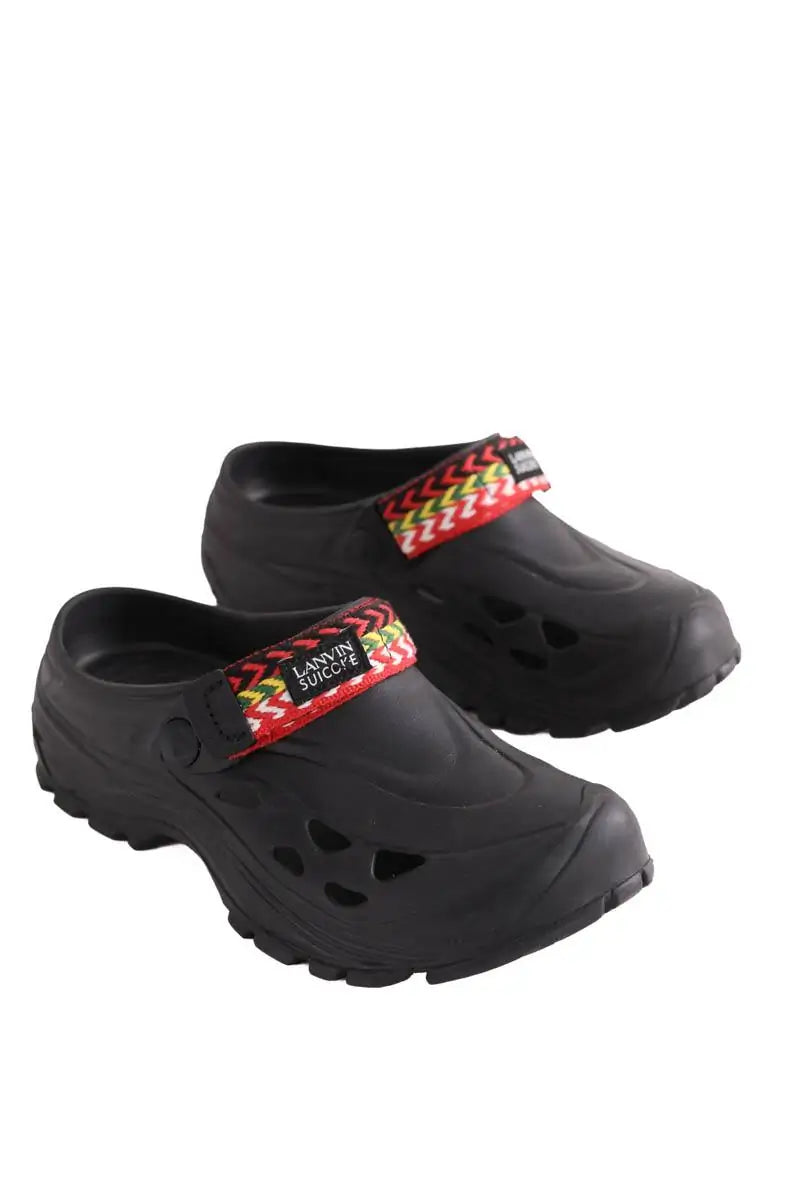 Mules Lanvin Noir en Tissu