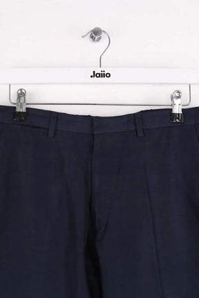 Pantalon droit Dries Van Noten Marine en Coton