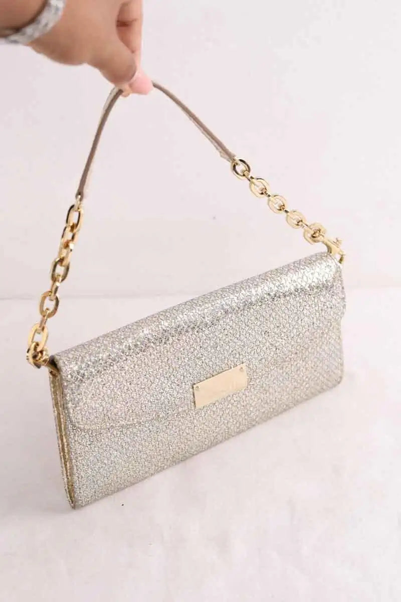 Mini sac Jimmy Choo Doré en Paillettes
