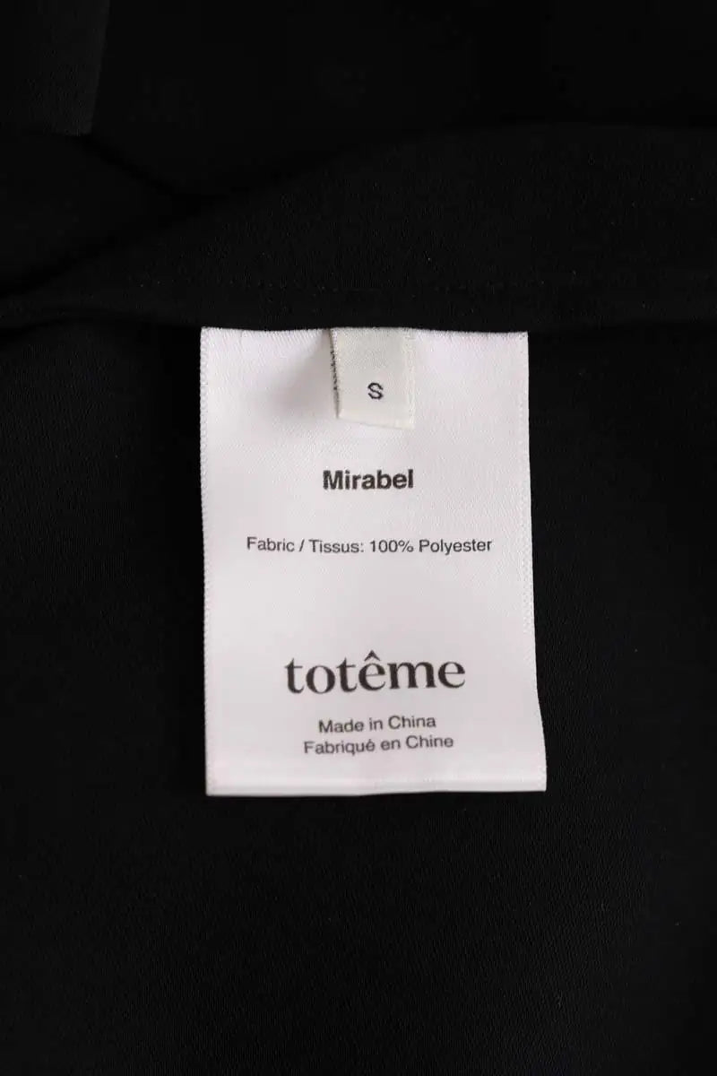 Robe Toteme Noir en Synthétique
