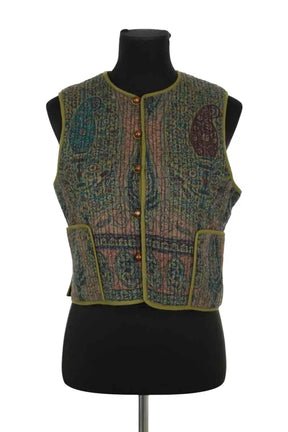 Gilet Antik Batik Kaki en Coton, taille L - Seconde Main