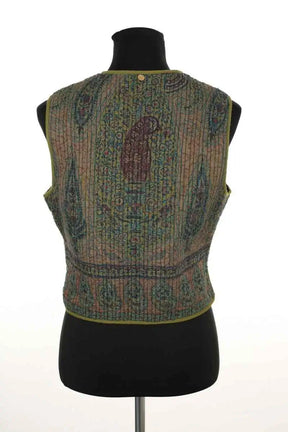 Gilet Antik Batik Kaki en Coton