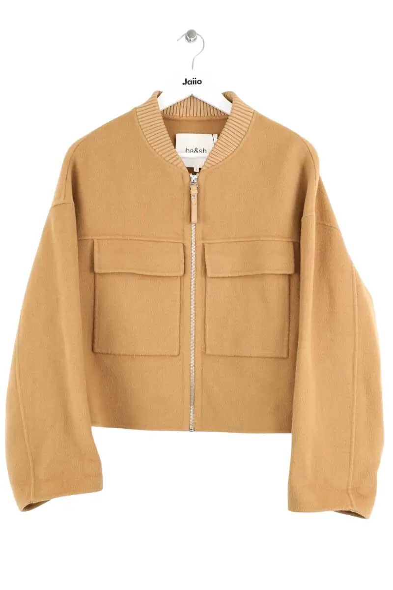 Gilet Ba&Sh Camel en Laine, taille S - Seconde Main