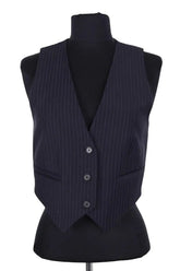 Gilet Ba&Sh Marine en Synthétique, taille S - Seconde Main