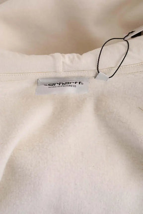 Gilet Carhartt Hooded casey jacket Ecru en Coton