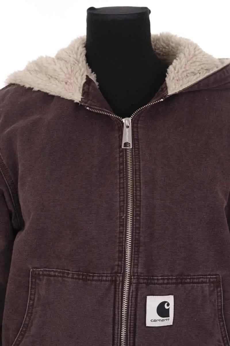 Gilet Carhartt Hooded jacket Marron en Synthétique