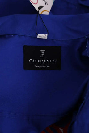 Gilet CHINOISES by Voyageuses Bleu en Synthétique