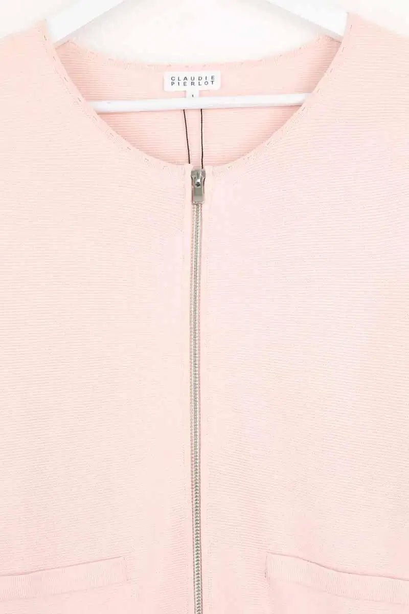Gilet Claudie Pierlot Rose en Viscose