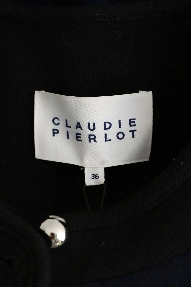 Gilet Claudie Pierlot Verlaine Bleu en Laine