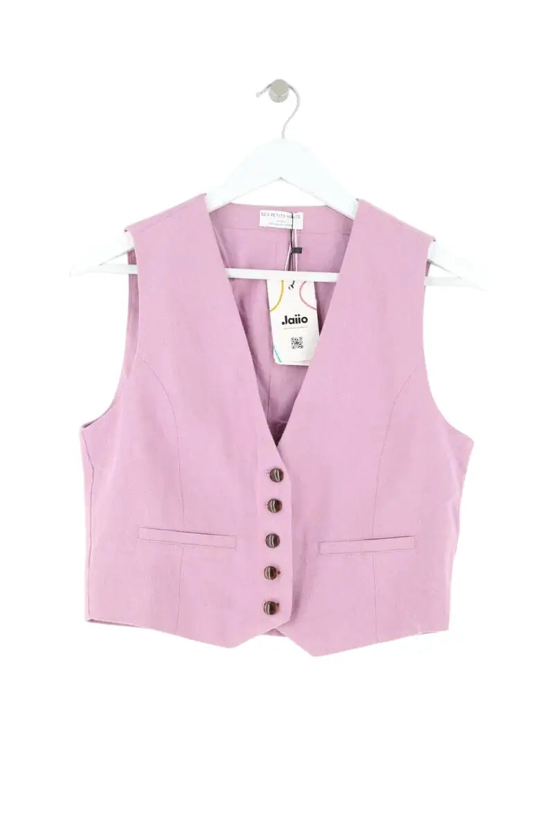 Gilet Des Petits Hauts Rose en Coton, taille S - Seconde Main