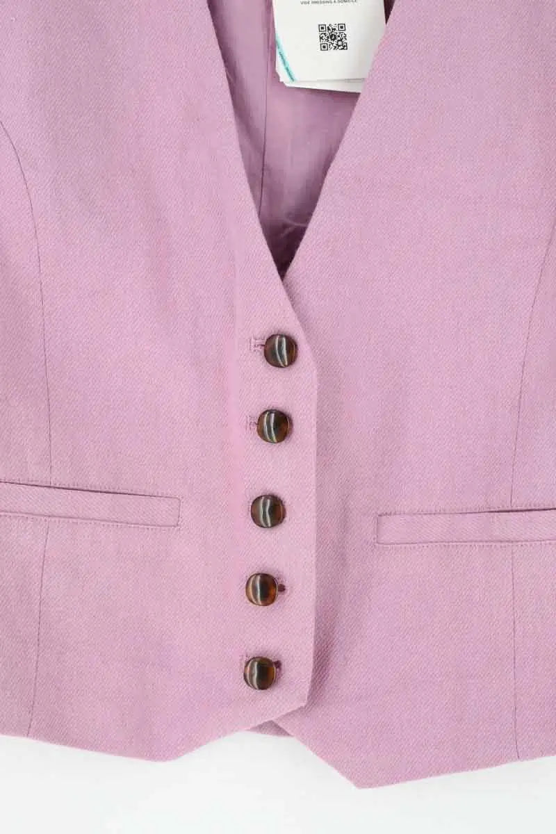 Gilet Des Petits Hauts Rose en Coton