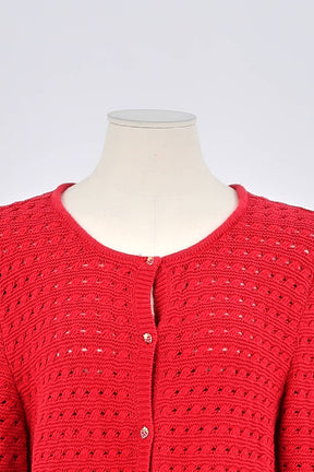 Gilet Des Petits Hauts Rouge en Coton