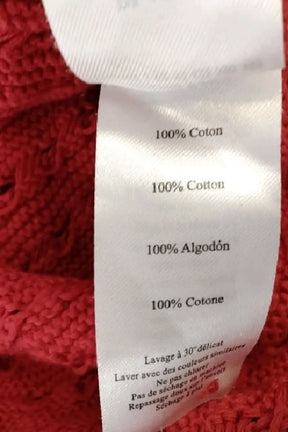 Gilet Des Petits Hauts Rouge en Coton