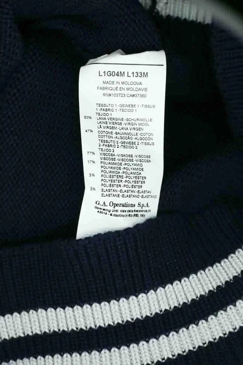 Gilet Emporio Armani Marine en Laine