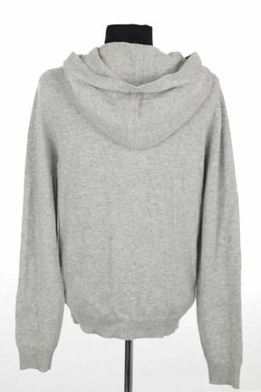 Gilet Eric Bompard Pull à capuche zippé Gris en Cachemire