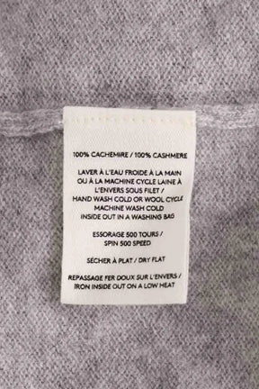 Gilet Eric Bompard Pull à capuche zippé Gris en Cachemire