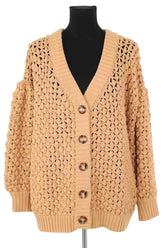 Gilet Farm Rio Camel en Coton, taille M - Seconde Main