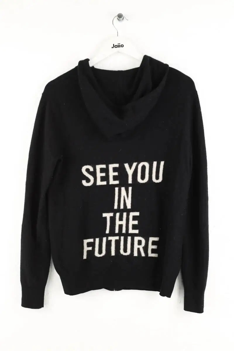 Gilet From Future Noir en Cachemire