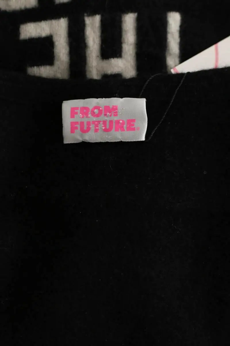 Gilet From Future Noir en Cachemire