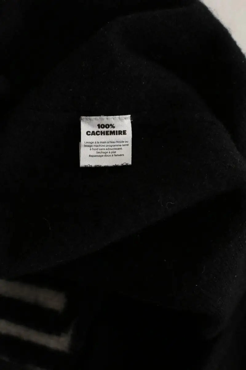 Gilet From Future Noir en Cachemire